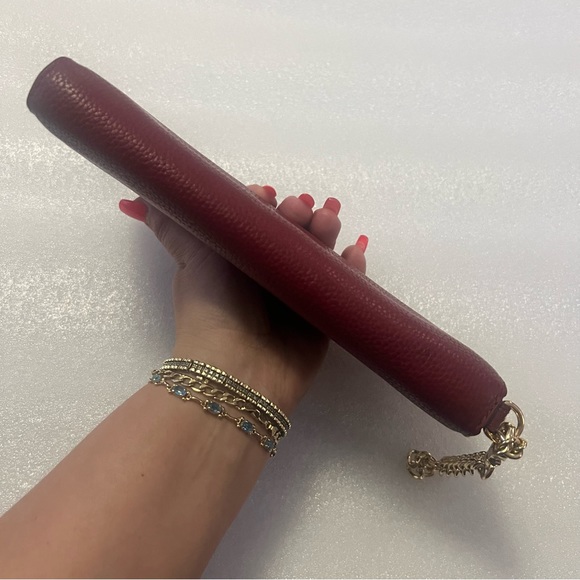 ♥️🌺♥️ Michael Kors large wallet (red wine color ) - Picture 12 of 17